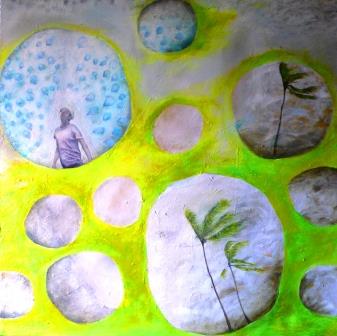 Leinwand Acryl   �l 80x80cm