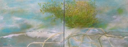 2 Leinw�nde Acryl/�l