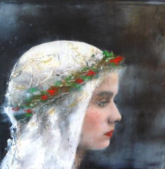 Holzkasten 20x20cm Wachs   ��